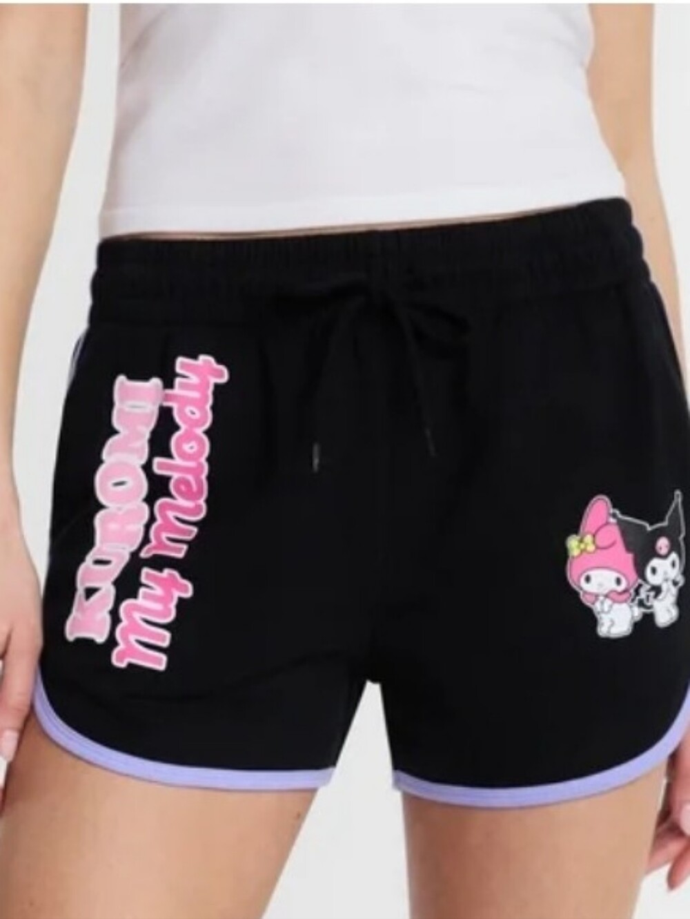 Sanrio My Melody & Kuromi Graphic Fleece Dolphin Shorts